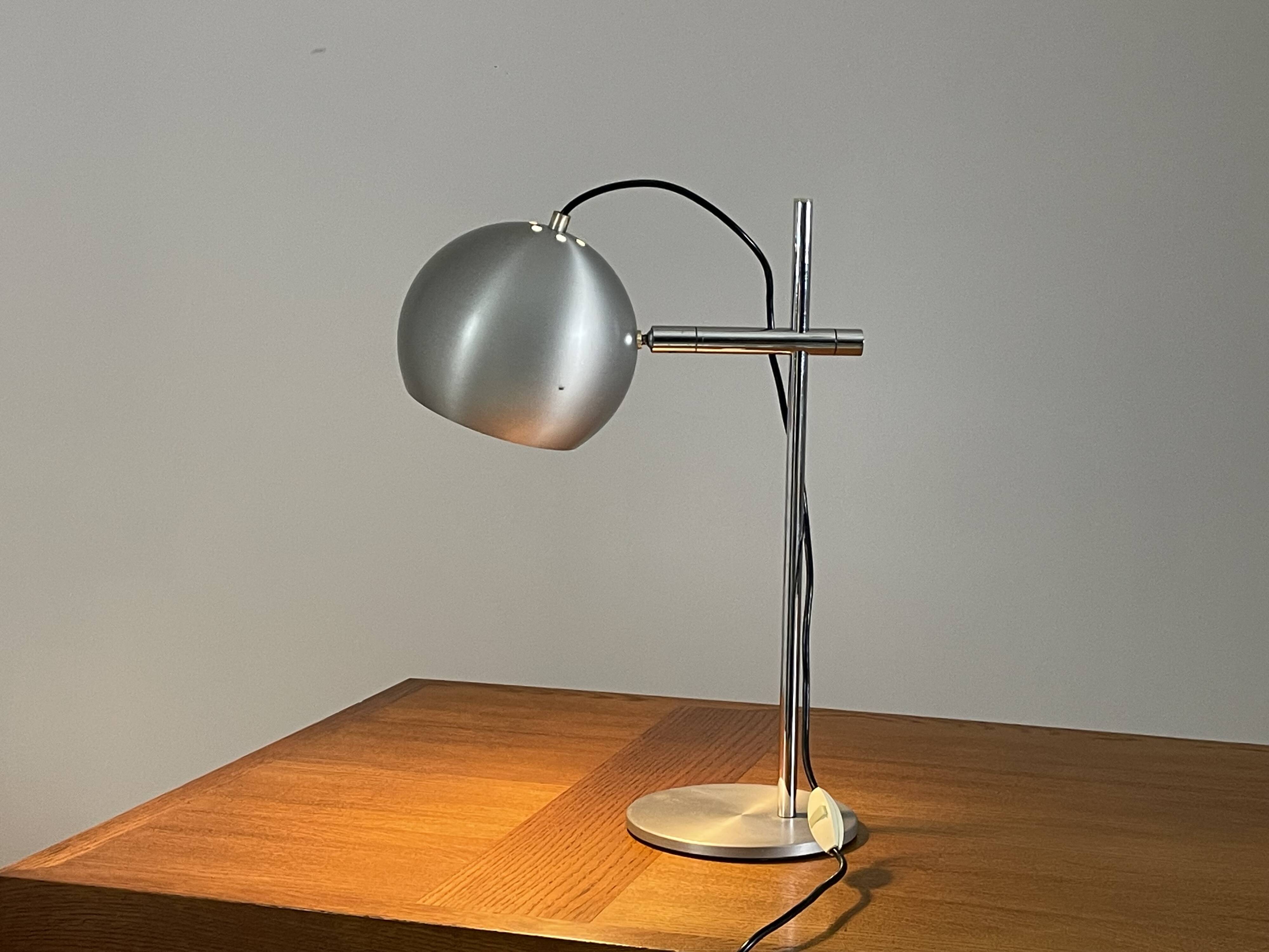 Vintage metal lamp from the 1970s