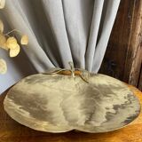 Large brass bowl, in the shape of an apple