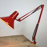 Vintage Italian Red Architect Table Lamp, 1970s