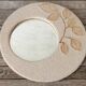 Mirror natural stone leaves