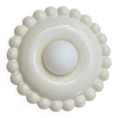 Luna Tall Butter White Wall Lamp
