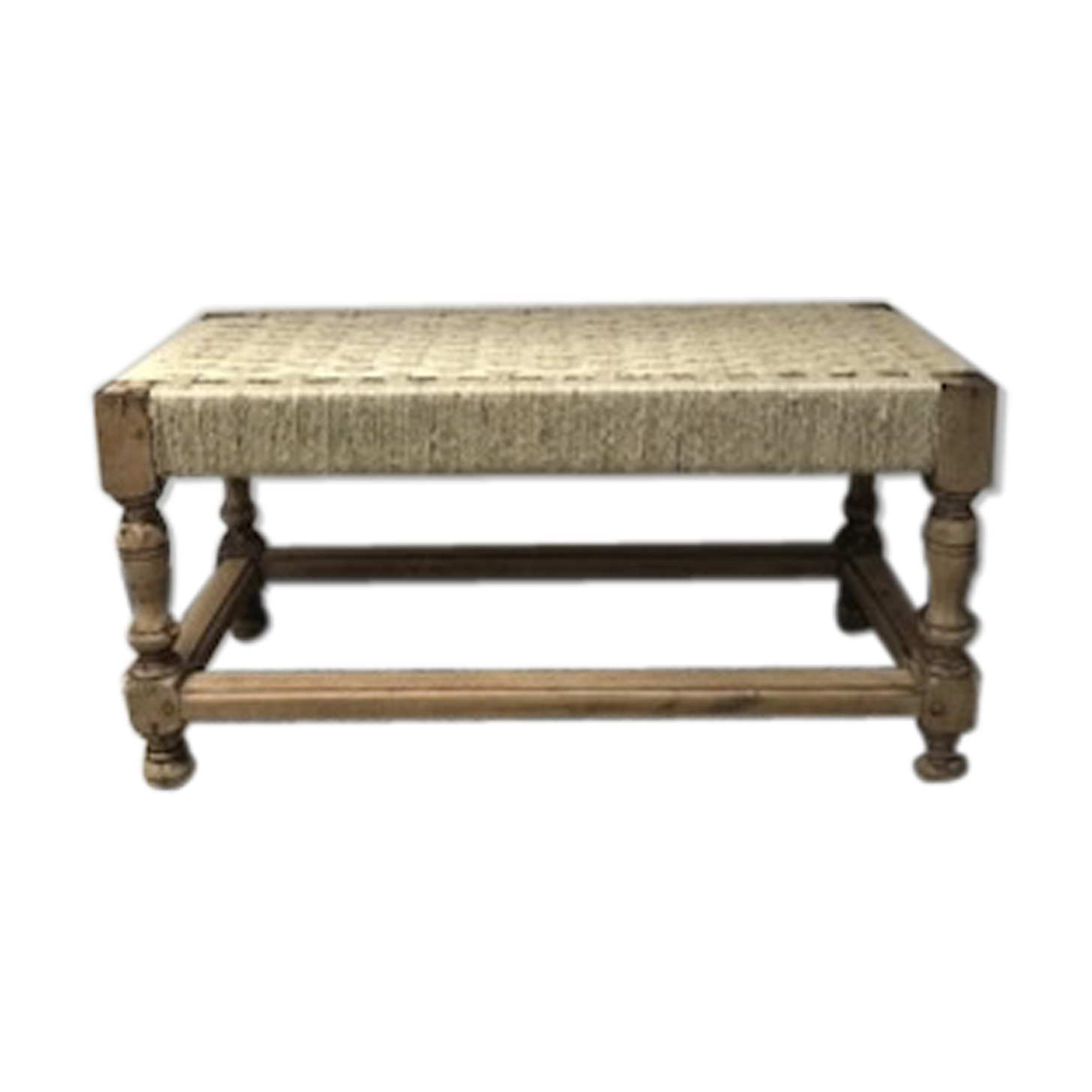 Hand woven Indian bench