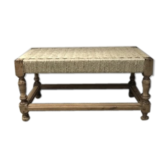 Hand woven Indian bench