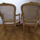 Paire de fauteuils cannés de style louis XV