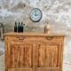 Old cabinet, workbench, kitchen island counter on casters