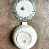 Digoin Sarreguemines tureen in enameled earthenware, “Versailles” service