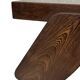 Vintage Coffee Table Wengé Brutalist Postmodern 70's Design