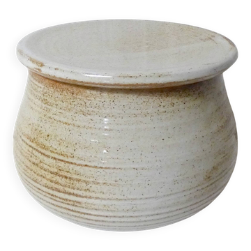 vintage stoneware water butter dish