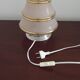 Ceiling light / Art Deco lamp in pink and gold with a glass shade - Silver Fitter