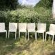 Chaises blanches Slick Slick Philippe Starck XO Design années 80