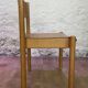 Suite de 6 chaises en bois vintage empilables