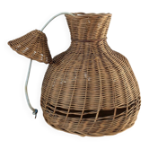 Vintage wicker pendant light