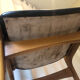 Scandinavian chair in black skai and wood