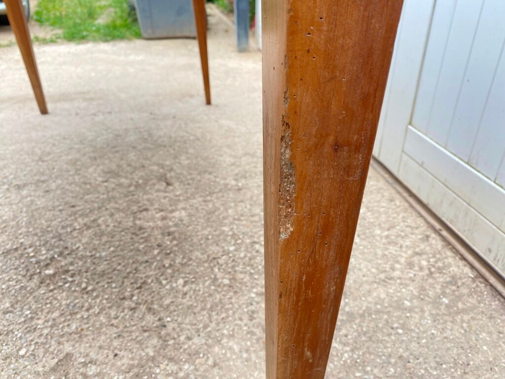 Solid wood dining farmhouse with 1 drawer 1930 156x76x72cm