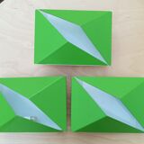 Wall lamp shape vintage origami