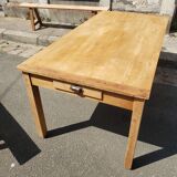 Table de ferme avec paire de bancs