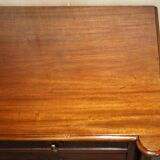 Victorian Flame Wood Commode with Porcelain Casters