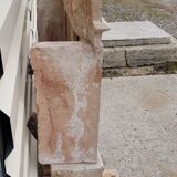 Fully hand-carved stone window with mirror
