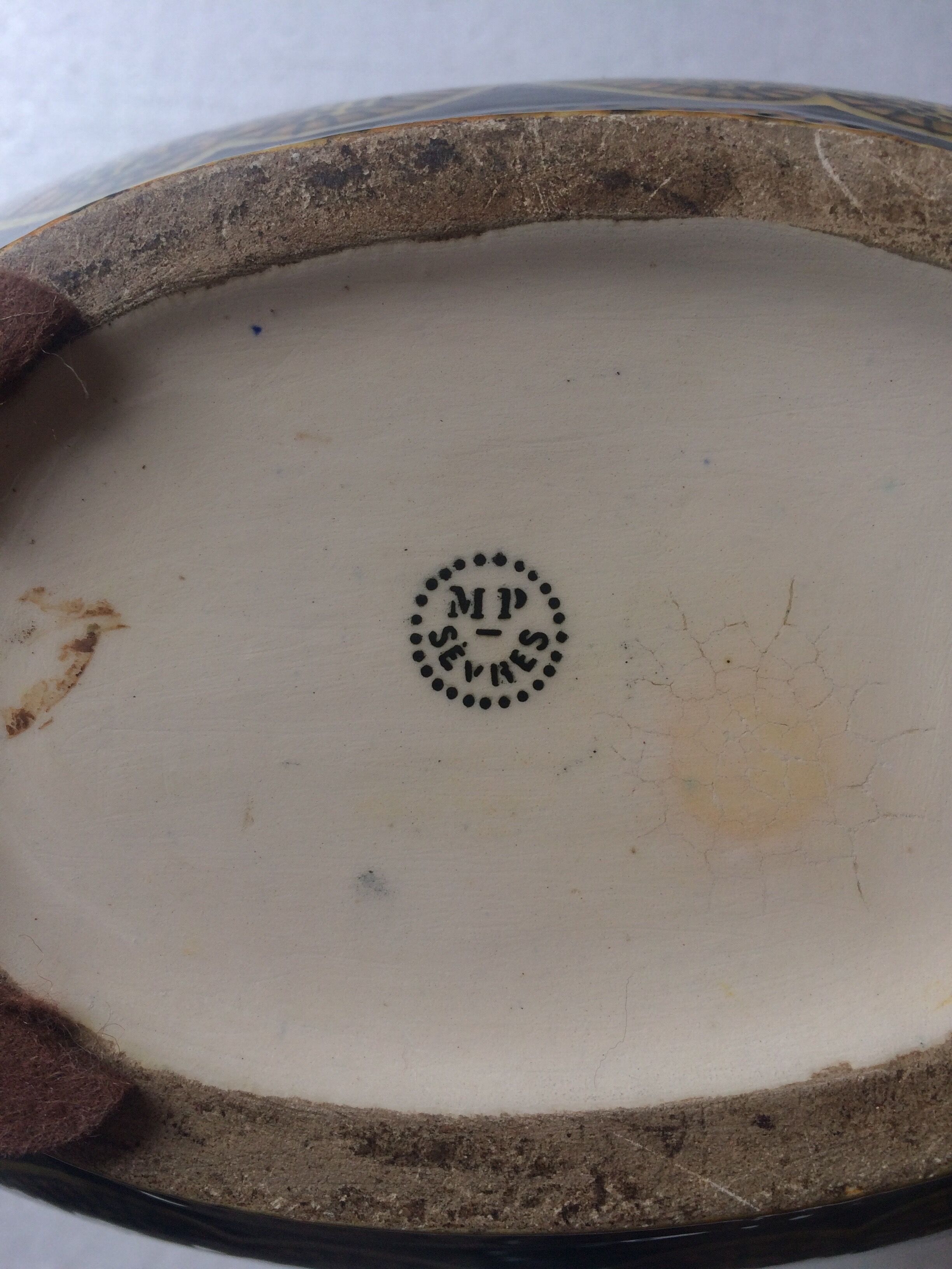 Sèvres ceramic gourd vase