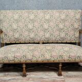 Louis XIII style walnut chateau bench circa 1850