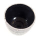 Black earthenware pot cover