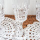 Lot of 6 pompadour style crystal crystal flutes