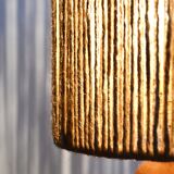 Rope and sandstone lamp