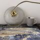 Vintage holophane glass pendant light
