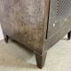 Industrial Iron Cabinet with Mesh Door, 1960s