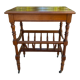 Wooden trolley on wheels