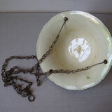 Old suspension basin planter slurry floral decoration art deco winter garden veranda