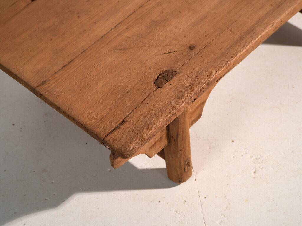 Antique pine coffee table – China, circa 1890