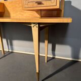 Vintage dressing table 1950 / 1960 with folding and removable mirror: convertible into an office