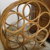 Rattan bottle holder
