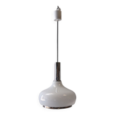 White opaline pendant light from the 60s/70s