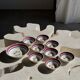 Vintage Italian Fruit Salad Set: Salad Bowl and 8 Bowls