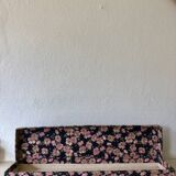 Old haberdashery box in flower fabric
