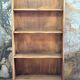 Bibliothque années 50 en bois brut