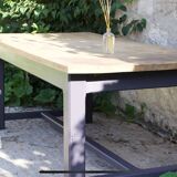 Solid oak farm table