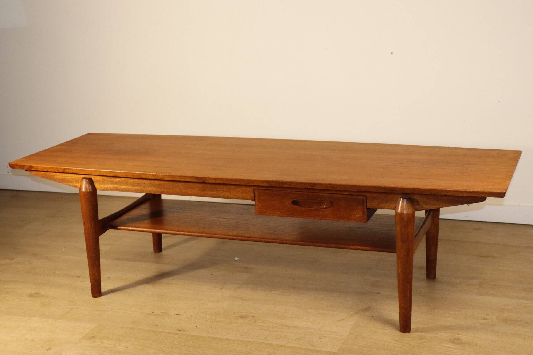 Scandinavian teak coffee table from the 1960s.