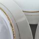 Set of 7 Limoges porcelain dinner plates by A. Vignaud