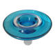 Round blue Murano glass bowl by Venini / signed