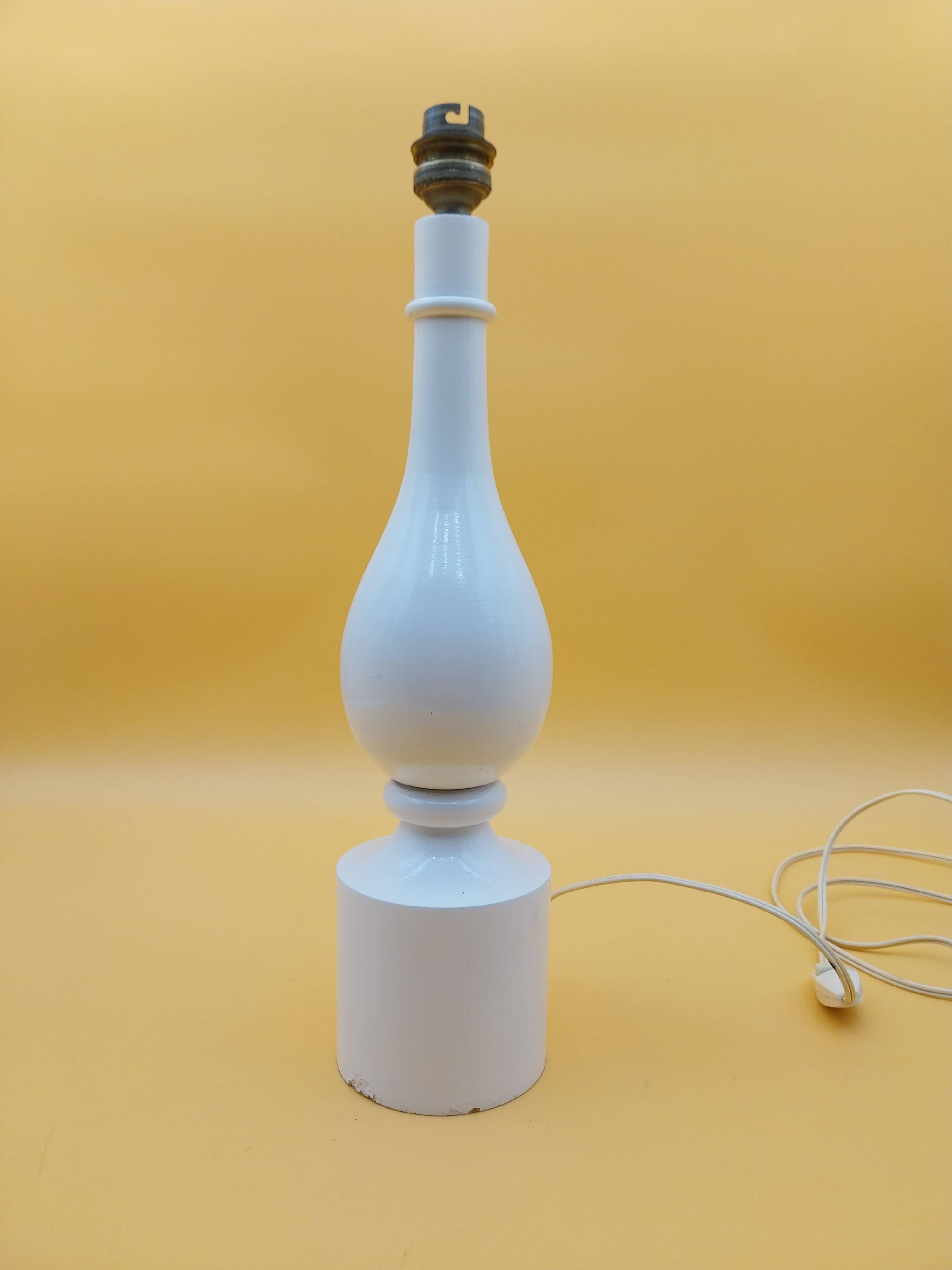 Lampe Philippe Capelle en bois année 70