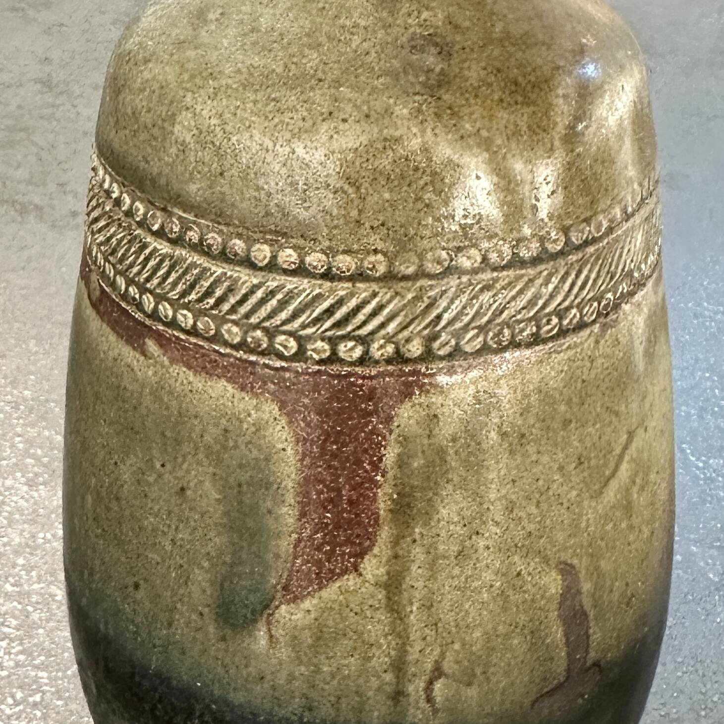 Rustik Campos Filhos stoneware vase – Portugal, ca. 1950–1970