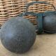 Petanque balls in their strap bag