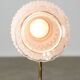 Mid Century Italian Table Lamp in Brass and Etched Glass