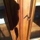 Solid walnut bookcase late 19th early 20th