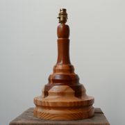 Lampe de table de spécimen en bois du milieu du siècle