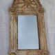 Antique carved wooden mirror – Indian craftsmanship – Authentic patina