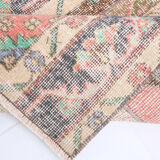 2x11 turkish vintage patchwok rug, 2x11 patchwork runner
